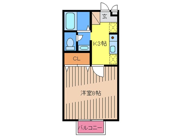 ＰＩＡ欅Ｂ棟の物件間取画像